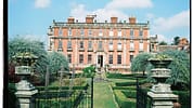 Berwick House, Shropshire – Red-brick country house with formal gardens, stone urns and ivy-covered walls.