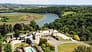 01 Aerial View of Pentillie Castle Estate above the River Tamar by Kite Vision